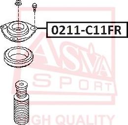 ASVA 0211-C11FR - Supporto, Ammortizzatore autozon.pro