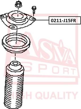 ASVA 0211-J15FR - Supporto ammortizzatore a molla autozon.pro