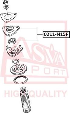 ASVA 0211-N15F - Supporto ammortizzatore a molla autozon.pro