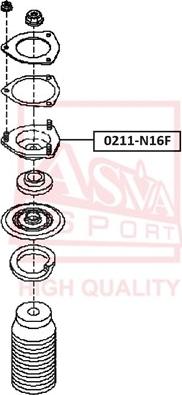 ASVA 0211-N16F - Supporto ammortizzatore a molla autozon.pro