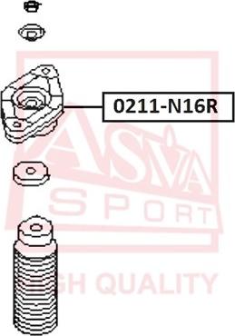 ASVA 0211-N16R - Supporto ammortizzatore a molla autozon.pro