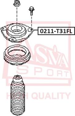 ASVA 0211-T31FL - Supporto ammortizzatore a molla autozon.pro