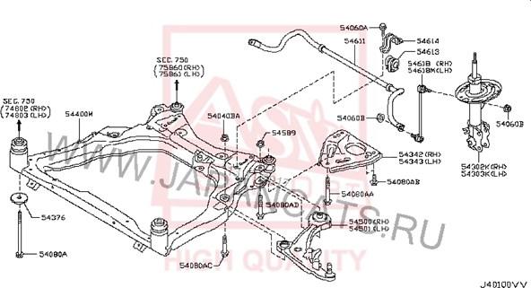 ASVA 0224-055 - Braccio oscillante, Sospensione ruota autozon.pro