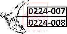 ASVA 0224-008 - Braccio oscillante, Sospensione ruota autozon.pro