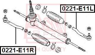 ASVA 0221-E11L - Testa barra d'accoppiamento autozon.pro