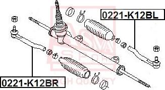 ASVA 0221-K12BR - Testa barra d'accoppiamento autozon.pro