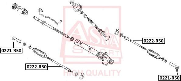 ASVA 0221-R50 - Testa barra d'accoppiamento autozon.pro