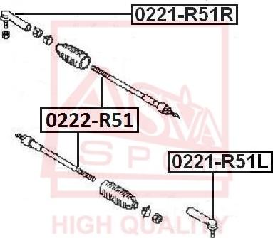 ASVA 0222-R51 - Giunto assiale, Asta trasversale autozon.pro