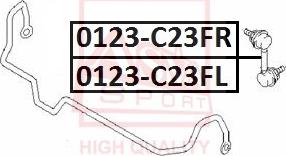 ASVA 0223-C23FL - Asta / Puntone, Stabilizzatore autozon.pro