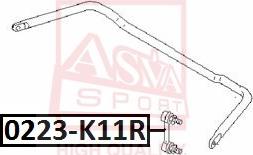 ASVA 0223-K11R - Asta / Puntone, Stabilizzatore autozon.pro