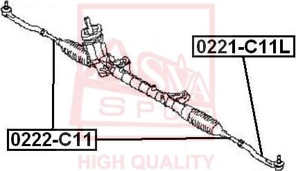 ASVA 0222-C11 - Giunto assiale, Asta trasversale autozon.pro