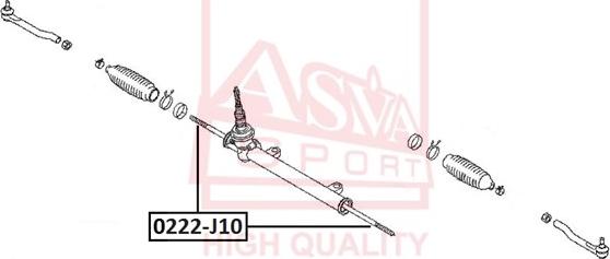 ASVA 0222-J10 - Giunto assiale, Asta trasversale autozon.pro