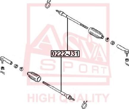 ASVA 0222-J31 - Giunto assiale, Asta trasversale autozon.pro