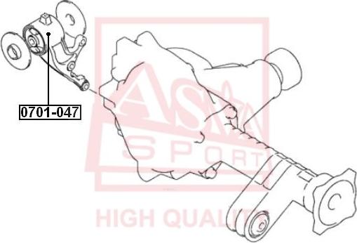 ASVA 0701-047 - Supporto, Braccio oscillante autozon.pro