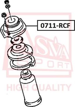 ASVA 0711-RCF - Supporto ammortizzatore a molla autozon.pro