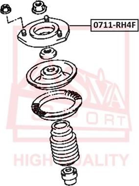 ASVA 0711-RH4F - Supporto ammortizzatore a molla autozon.pro