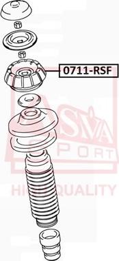 ASVA 0711-RSF - Supporto ammortizzatore a molla autozon.pro