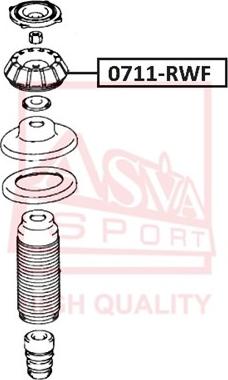 ASVA 0711-RWF - Supporto ammortizzatore a molla autozon.pro