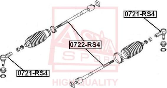 ASVA 0722-RS4 - Giunto assiale, Asta trasversale autozon.pro