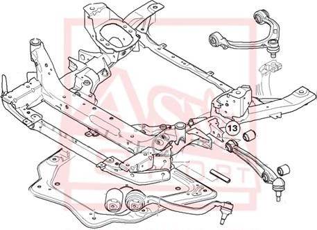 ASVA 1924-005 - Braccio oscillante, Sospensione ruota autozon.pro