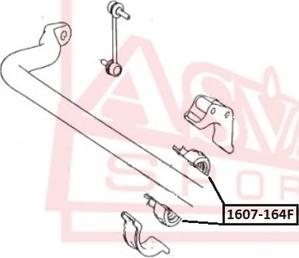 ASVA 1607-164F - Bronzina cuscinetto, Barra stabilizzatrice autozon.pro