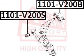 ASVA 1101-V200S - Supporto, Braccio oscillante autozon.pro