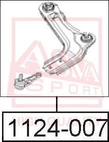 ASVA 1124-007 - Braccio oscillante, Sospensione ruota autozon.pro