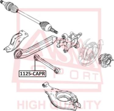 ASVA 1125-CAPR - Braccio oscillante, Sospensione ruota autozon.pro