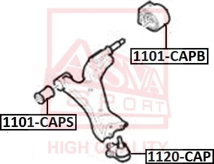 ASVA 1120-CAP - Giunto di supporto / guida autozon.pro