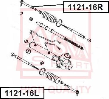 ASVA 1121-16L - Testa barra d'accoppiamento autozon.pro