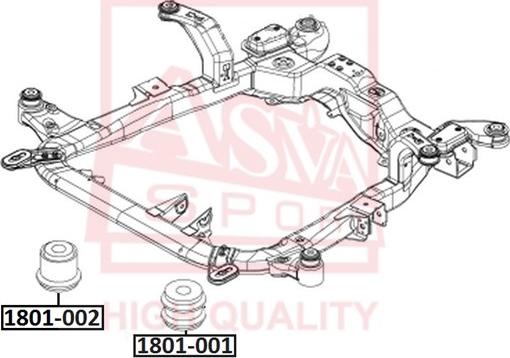 ASVA 1801-002 - Supporto, Braccio oscillante autozon.pro