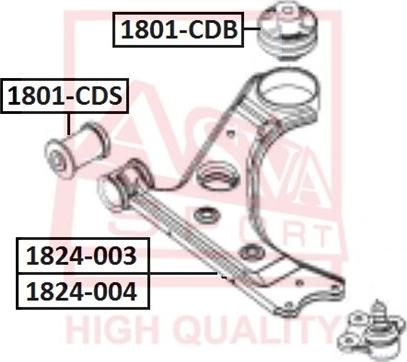 ASVA 1801-CDB - Supporto, Braccio oscillante autozon.pro