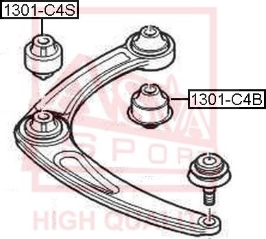 ASVA 1301-C4B - Supporto, Braccio oscillante autozon.pro