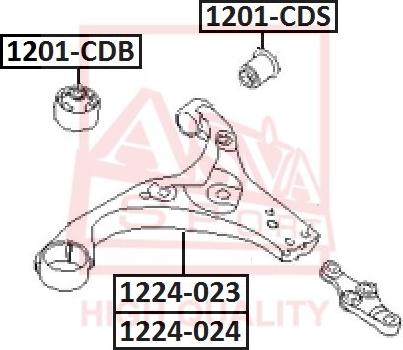 ASVA 1201-CDB - Supporto, Braccio oscillante autozon.pro