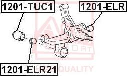 ASVA 1201-ELR21 - Supporto, Braccio oscillante autozon.pro