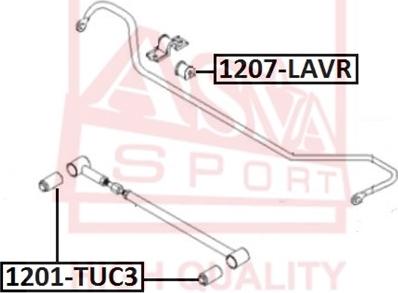 ASVA 1201-TUC3 - Supporto, Braccio oscillante autozon.pro