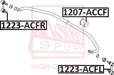 ASVA 1223-ACFR - Asta / Puntone, Stabilizzatore autozon.pro