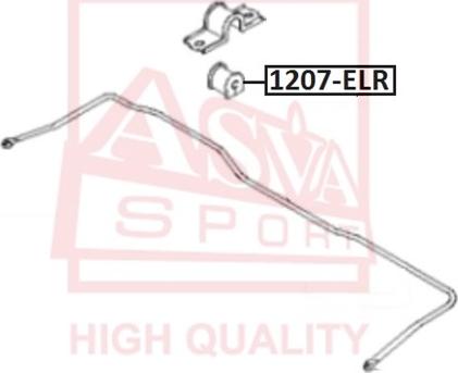 ASVA 1207-ELR - Bronzina cuscinetto, Barra stabilizzatrice autozon.pro