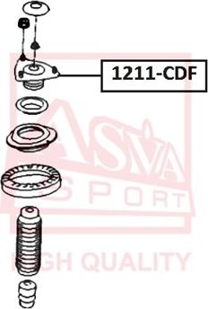 ASVA 1211-CDF - Supporto ammortizzatore a molla autozon.pro