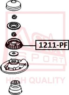 ASVA 1211-PF - Supporto ammortizzatore a molla autozon.pro