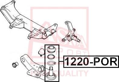 ASVA 1220-POR - Giunto di supporto / guida autozon.pro