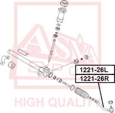 ASVA 1221-26L - Testa barra d'accoppiamento autozon.pro