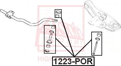 ASVA 1223-POR - Asta / Puntone, Stabilizzatore autozon.pro