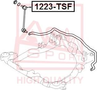 ASVA 1223-TSF - Asta / Puntone, Stabilizzatore autozon.pro