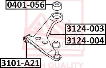 ASVA 3101-A21 - Supporto, Braccio oscillante autozon.pro