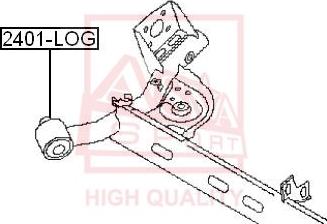 ASVA 2401-LOG - Supporto, Braccio oscillante autozon.pro