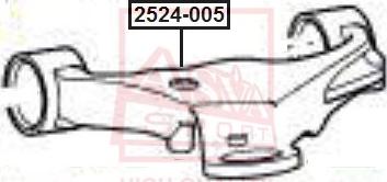 ASVA 2524-005 - Braccio oscillante, Sospensione ruota autozon.pro