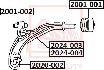 ASVA 2001-001 - Supporto, Braccio oscillante autozon.pro