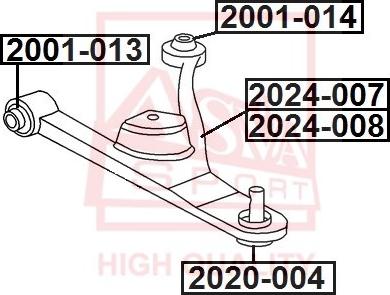 ASVA 2020-004 - Giunto di supporto / guida autozon.pro