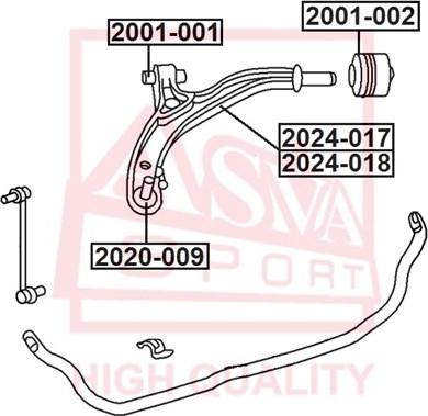 ASVA 2020-009 - Giunto di supporto / guida autozon.pro